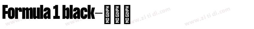 Formula 1 black字体转换